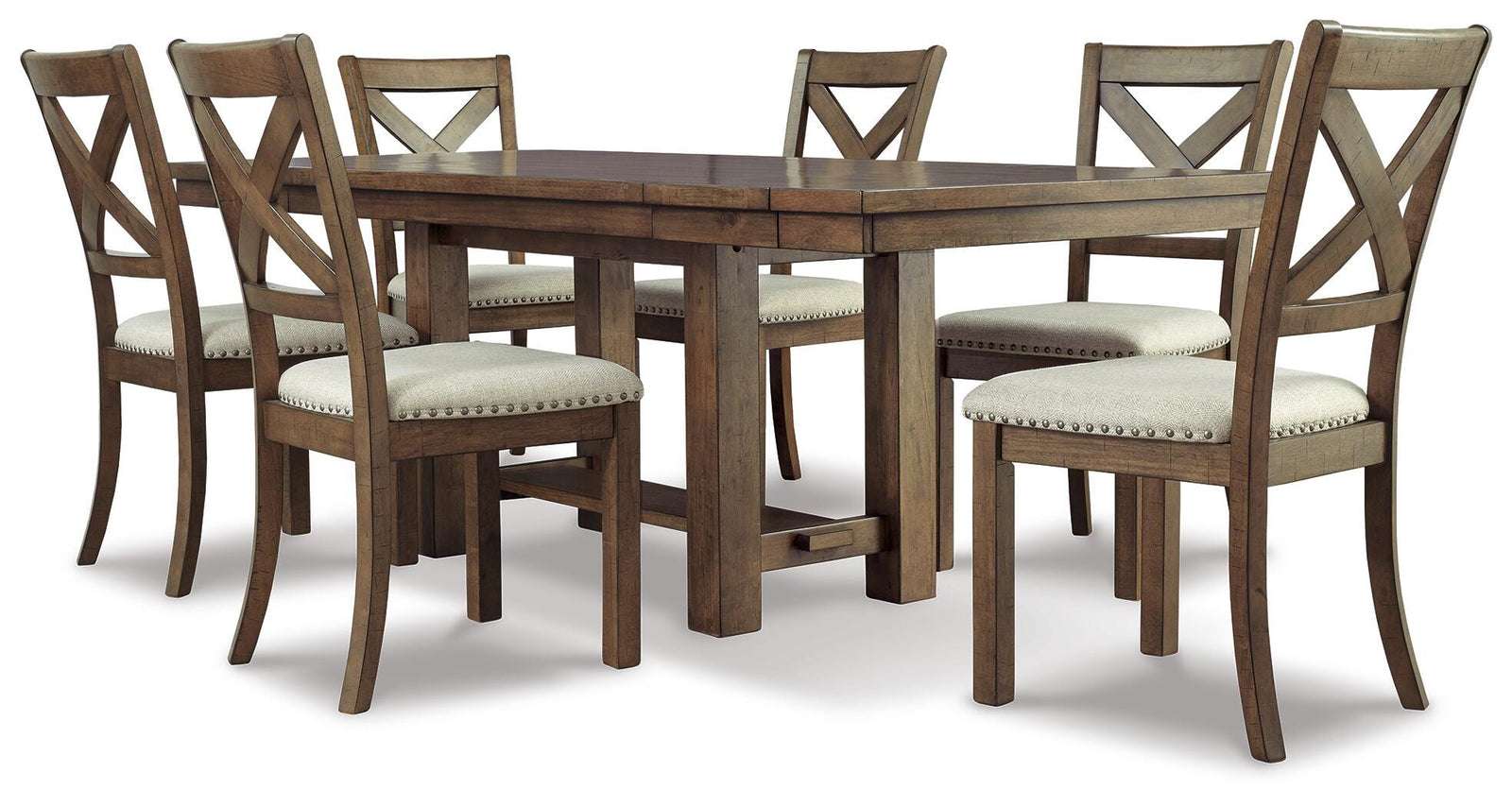 Moriville Dining Table and 6 Chairs (D631-SI)