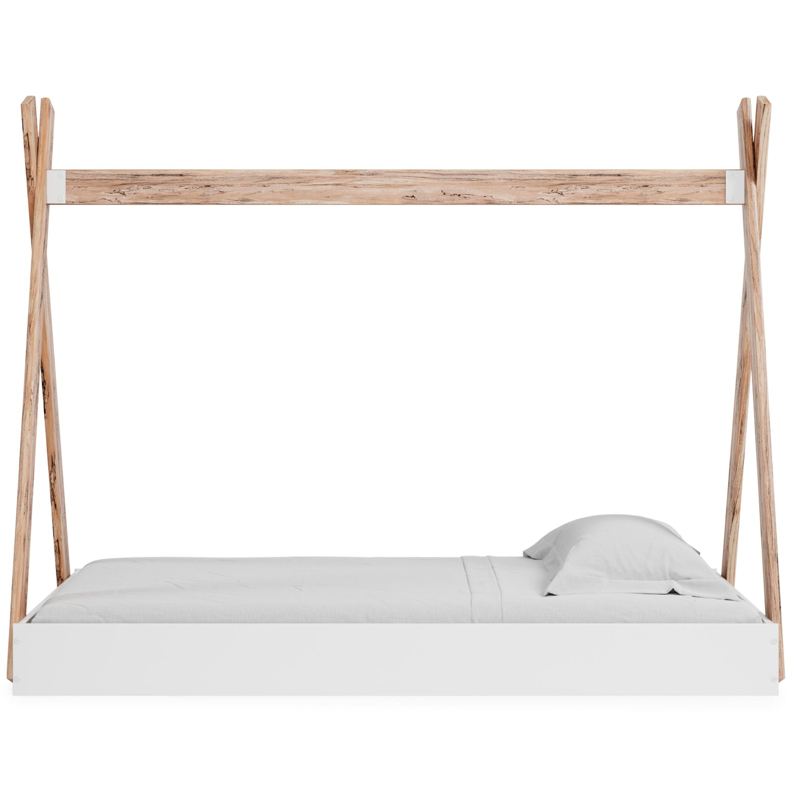 Piperton Tent Complete Bed in Box (Youth) - Two-tone Brown/White (EB1221-SI) - Image 14