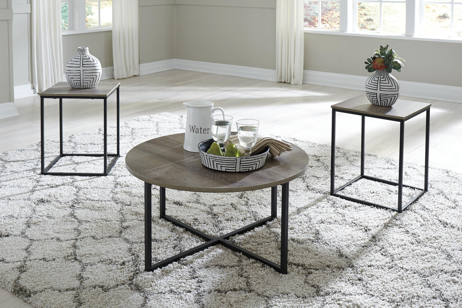 Wadeworth Table (Set of 3) - Two-tone (T103-SI) - Image 2