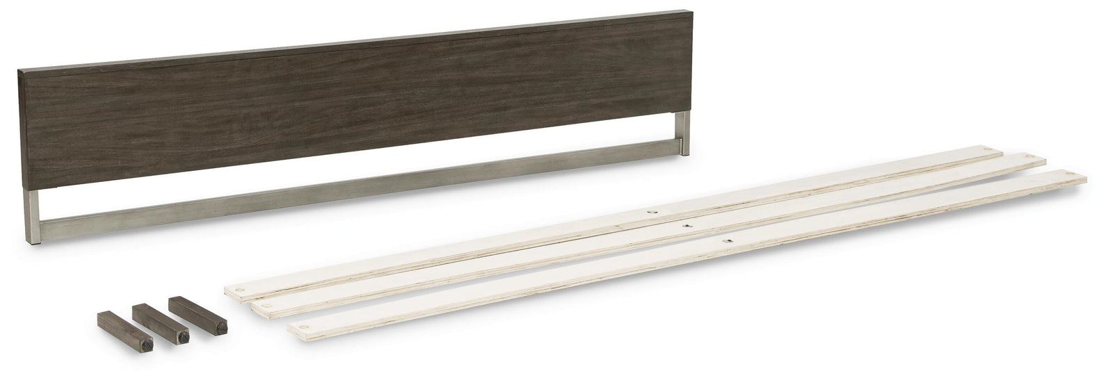 Arkenton Panel Footboard with Slats - Grayish Brown (B786-SI) - Image 2