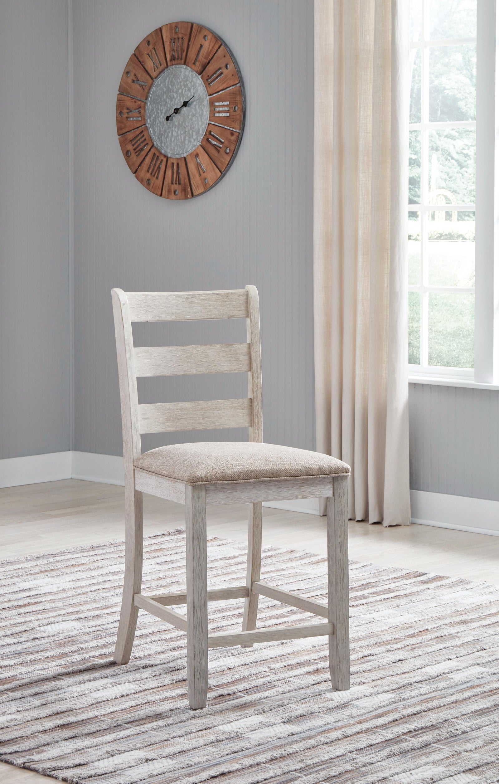 Skempton Counter Height Bar Stool (Set of 2) (D394-SI) - Image 9