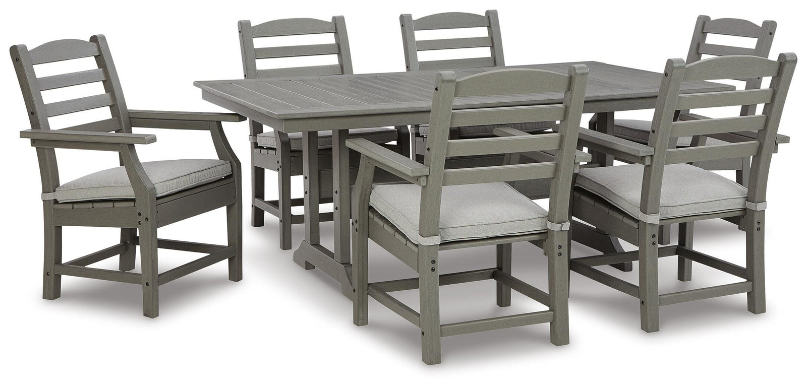 Visola Outdoor Dining Table with 6 Chairs (P802-SI)
