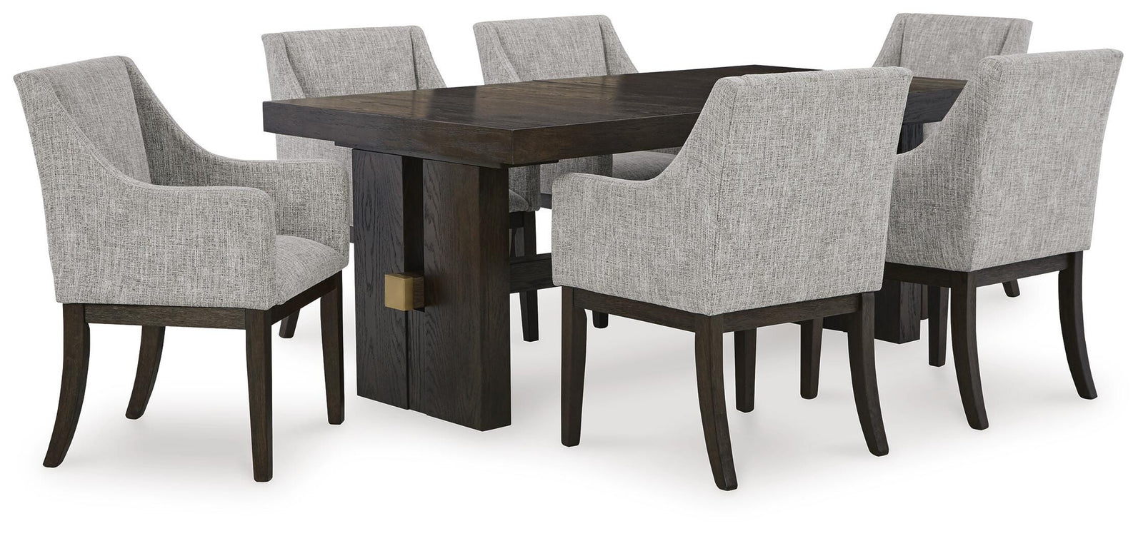 Burkhaus Dining Table and 6 Chairs (D984-SI)