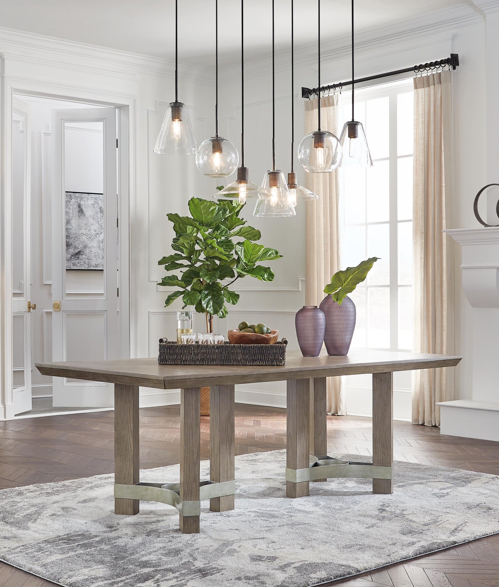 Chrestner Dining Table and 6 Chairs (D983-SI) - Image 10