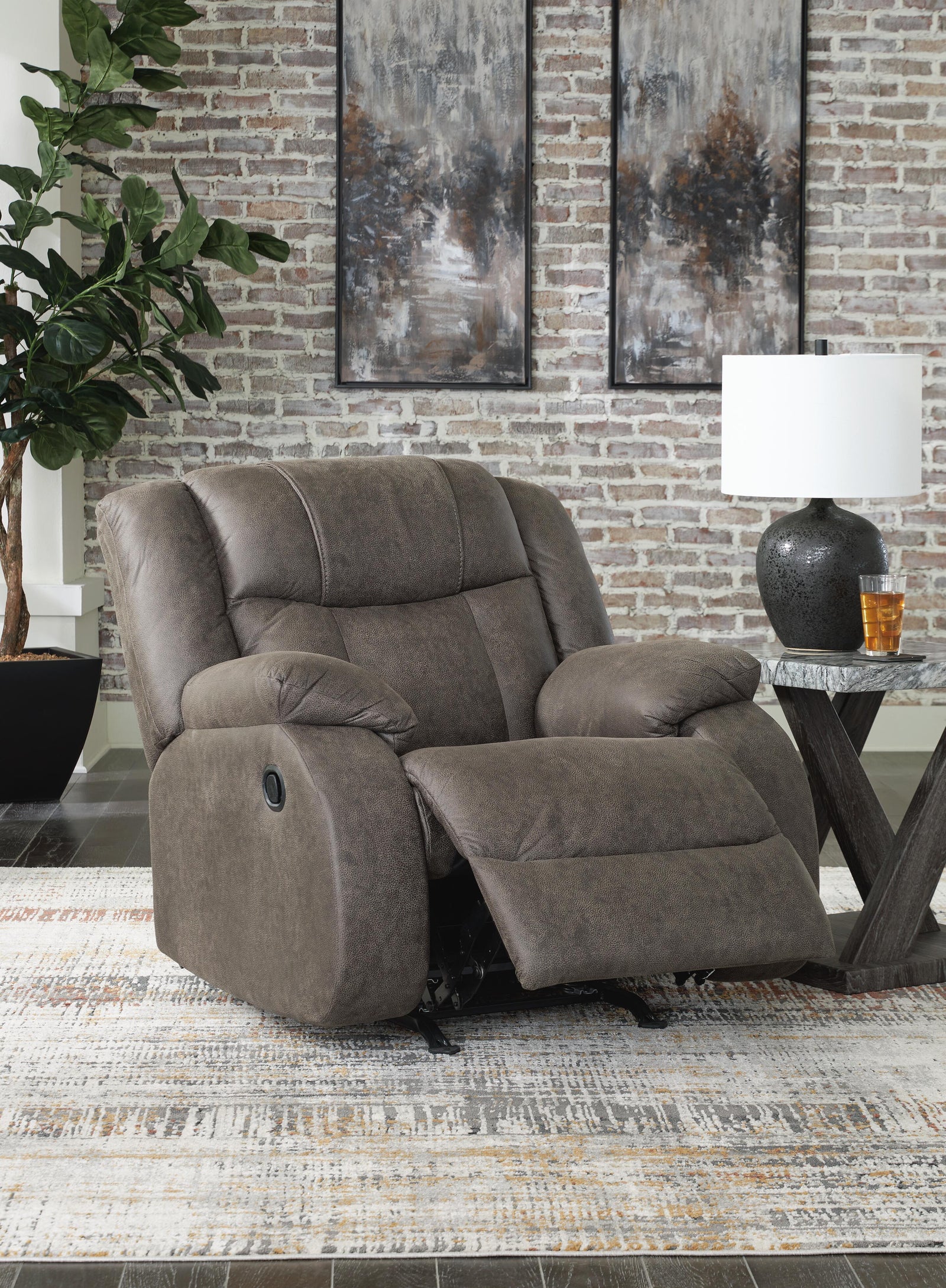 First Base Reclining Sofa, Loveseat and Recliner (68804-SI) - Image 20