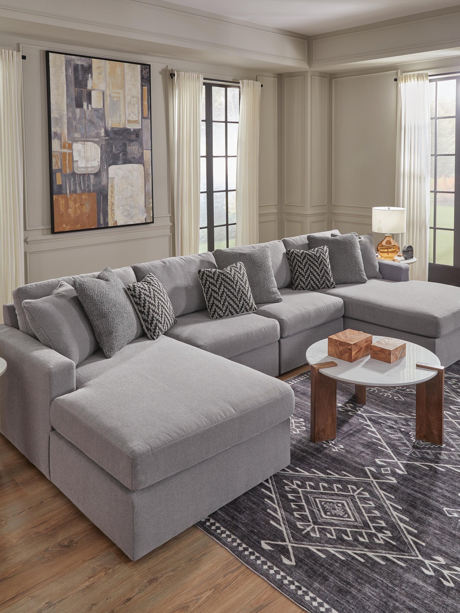 Modmax 4-Piece Sectional with Chaise (92104-SI) - Image 5