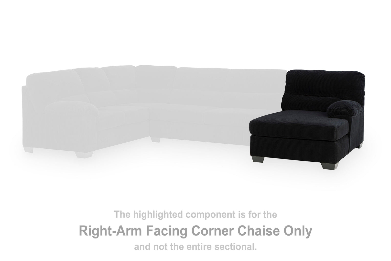SimpleJoy Left-Arm Facing Sofa with Corner Wedge (24204-SI) - Image 35