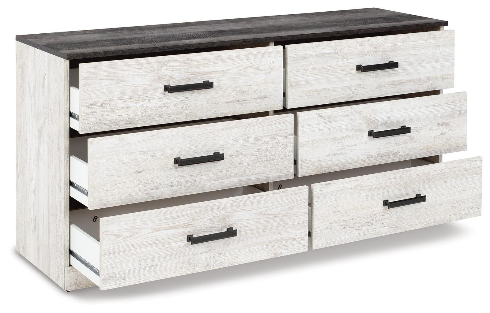 Shawburn Dresser - Whitewash/Charcoal Gray (EB4121-SI) - Image 4