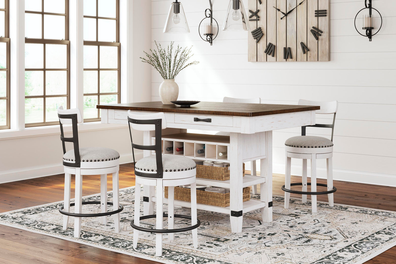 Valebeck Counter Height Dining Table and 4 Barstools (D546-SI) - Image 13