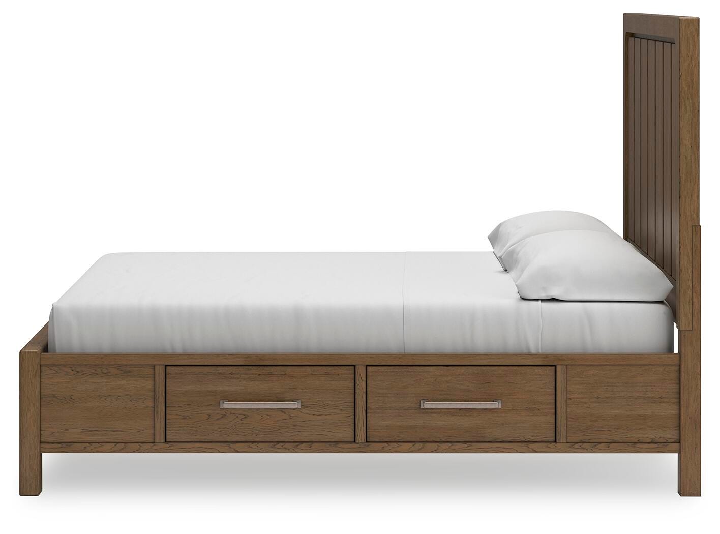 Cabalynn Panel Bed with Storage, Dresser and Mirror - Light Brown (B974-SI) - Image 14