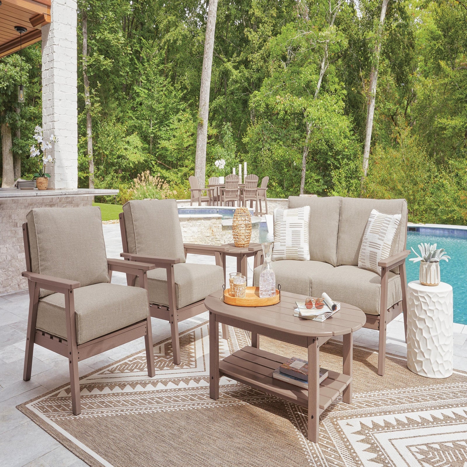 Grover Beach Outdoor Sofa with Cushion (PCP422-SI) - Image 22