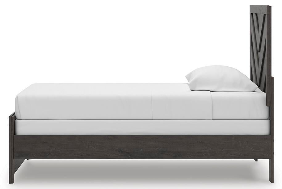 Prendonea Panel Bed, Dresser and Mirror (B3789-SI) - Image 13