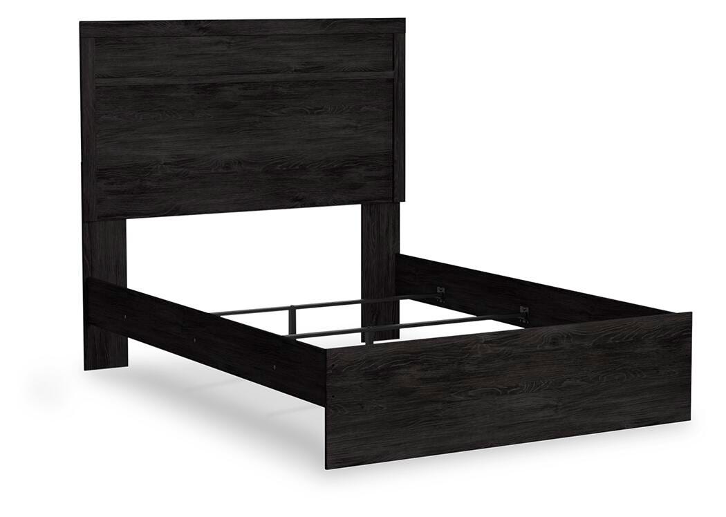 Belachime Panel Bed (Youth) - Charcoal (B2589-SI) - Image 2