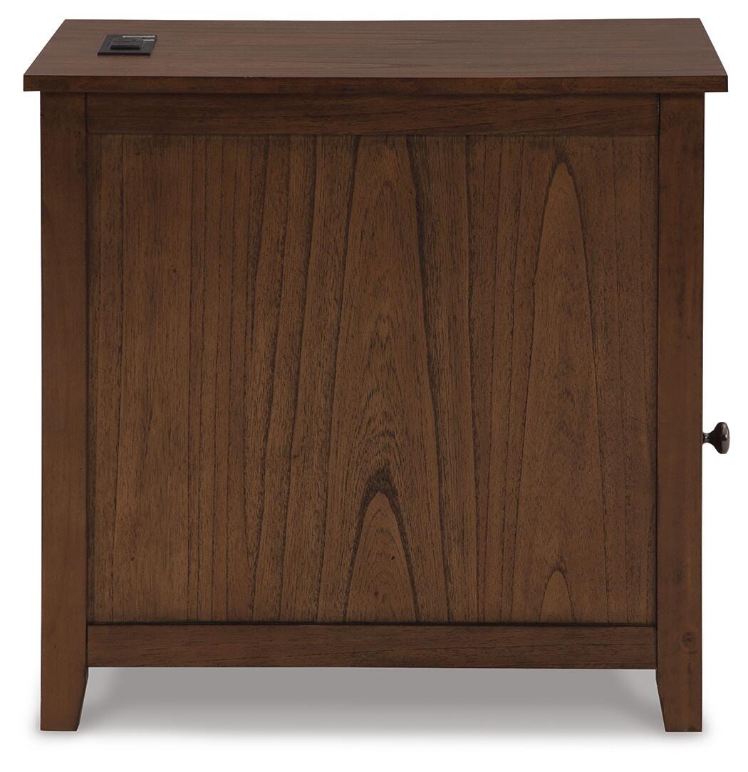 Treytown Chairside End Table - Brown (T300-SI) - Image 4