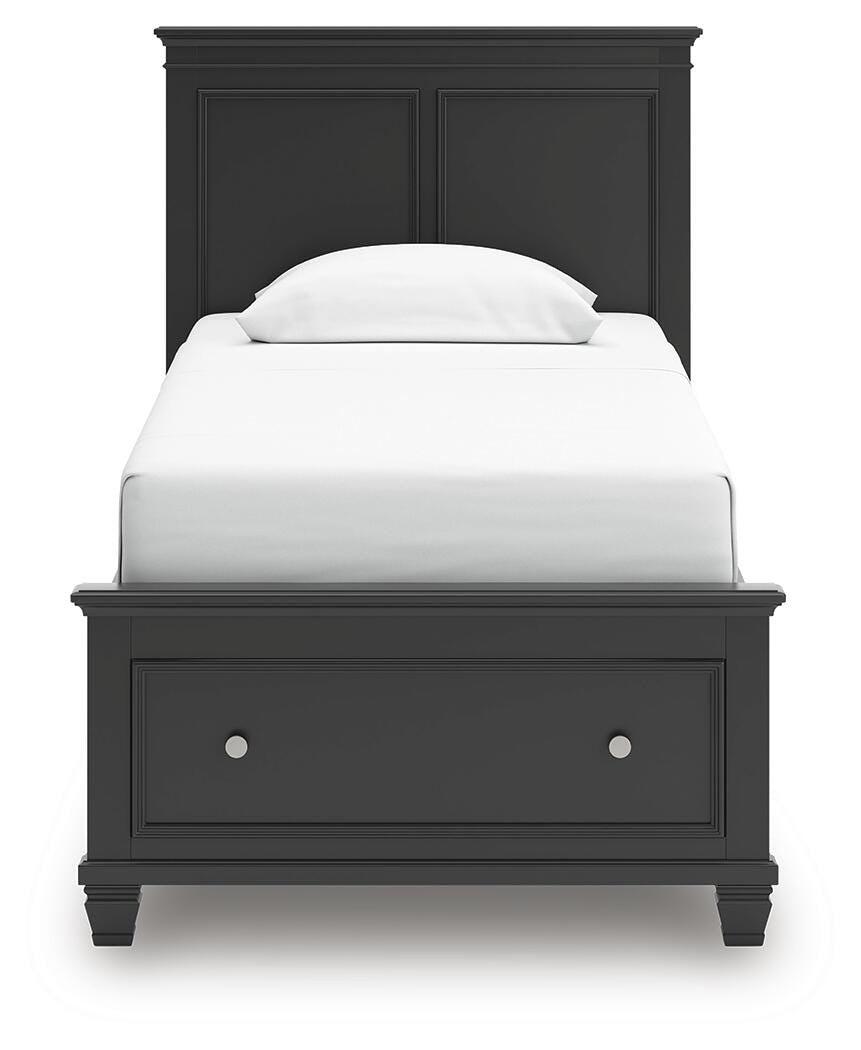 Lanolee Panel Storage Bed (Youth) - Black (B687-SI) - Image 4