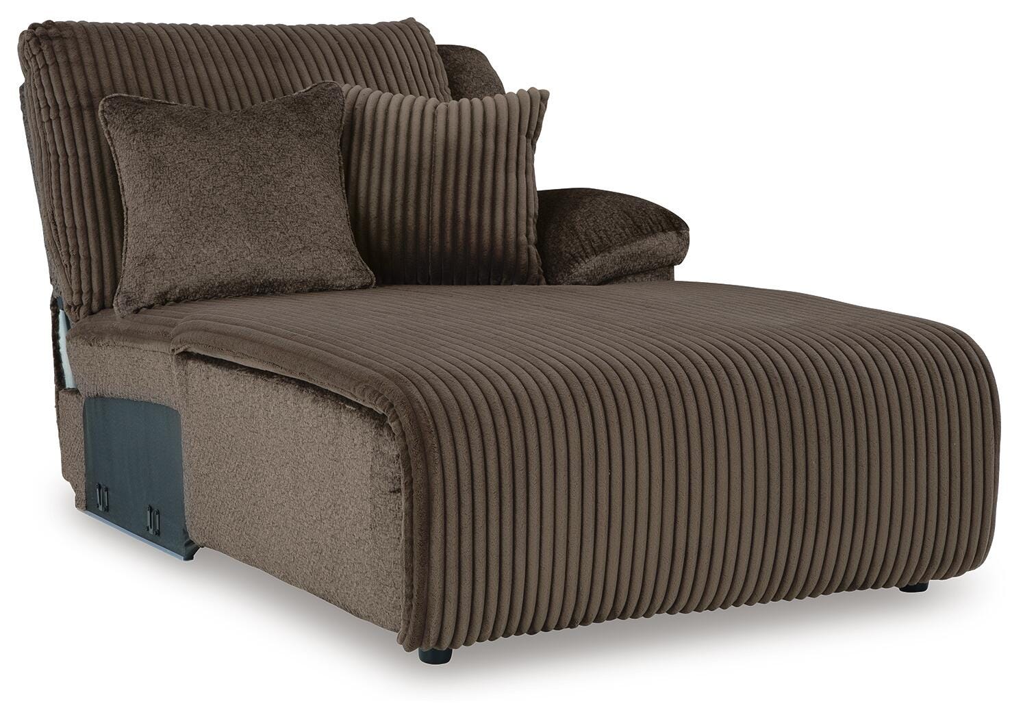 Top Tier 3-Piece Reclining Sofa Chaise Sectional (92705-SI) - Image 3