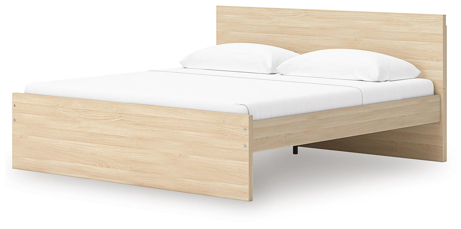 Onita Panel Platform Bed with 1 Side Storage - Natural (EB9632-SI) - Image 5