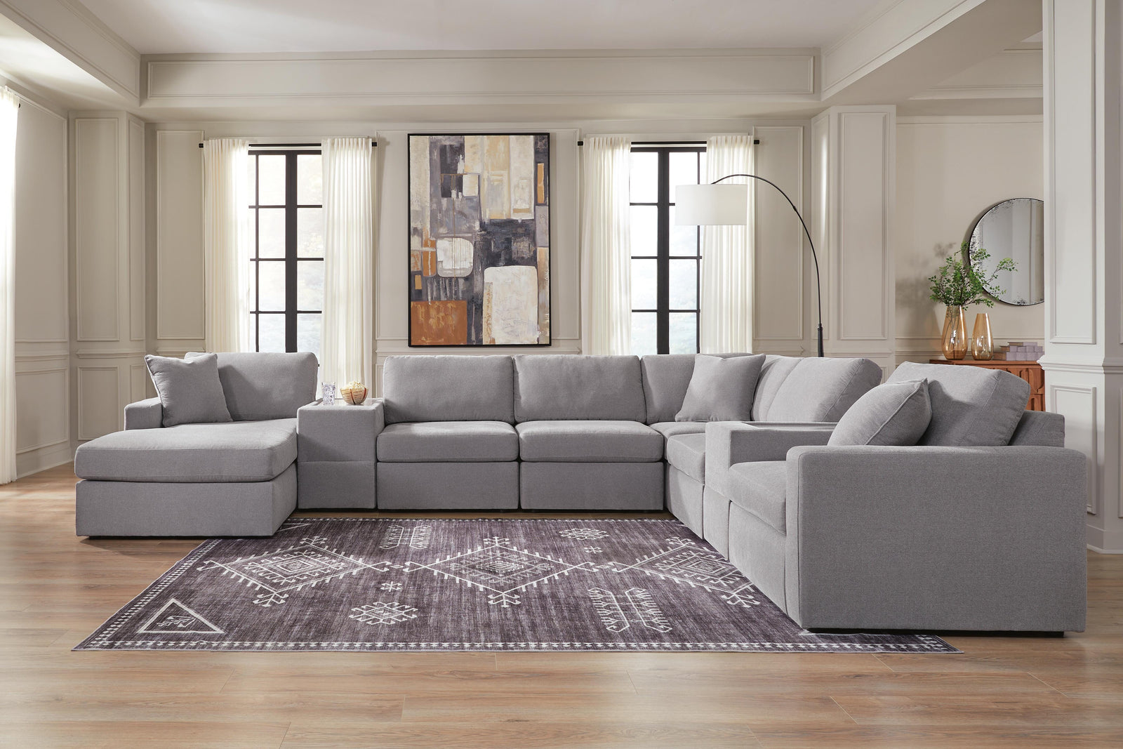 Modmax 8-Piece Sectional with Chaise (92104-SI) - Image 2