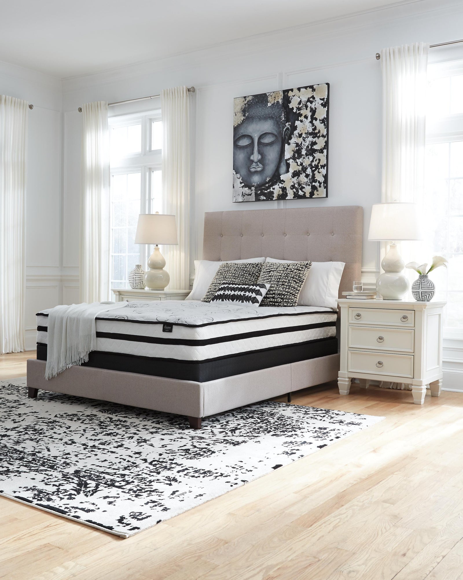 Chime 10 Inch Hybrid California King Mattress in a Box (M696-SI) - Image 21