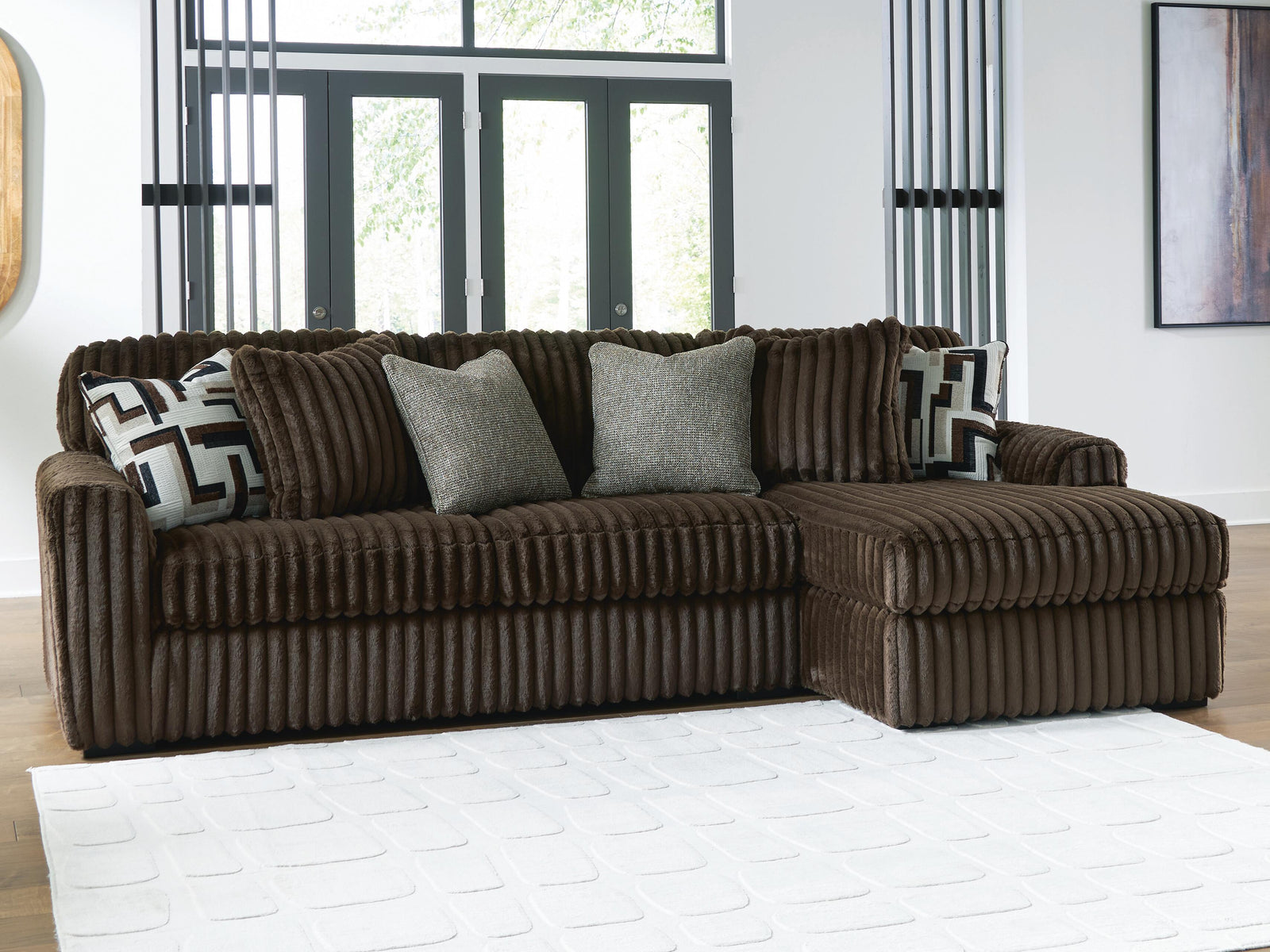 Midnight-Madness 2-Piece Sectional Sofa with Chaise (98104-SI) - Image 5