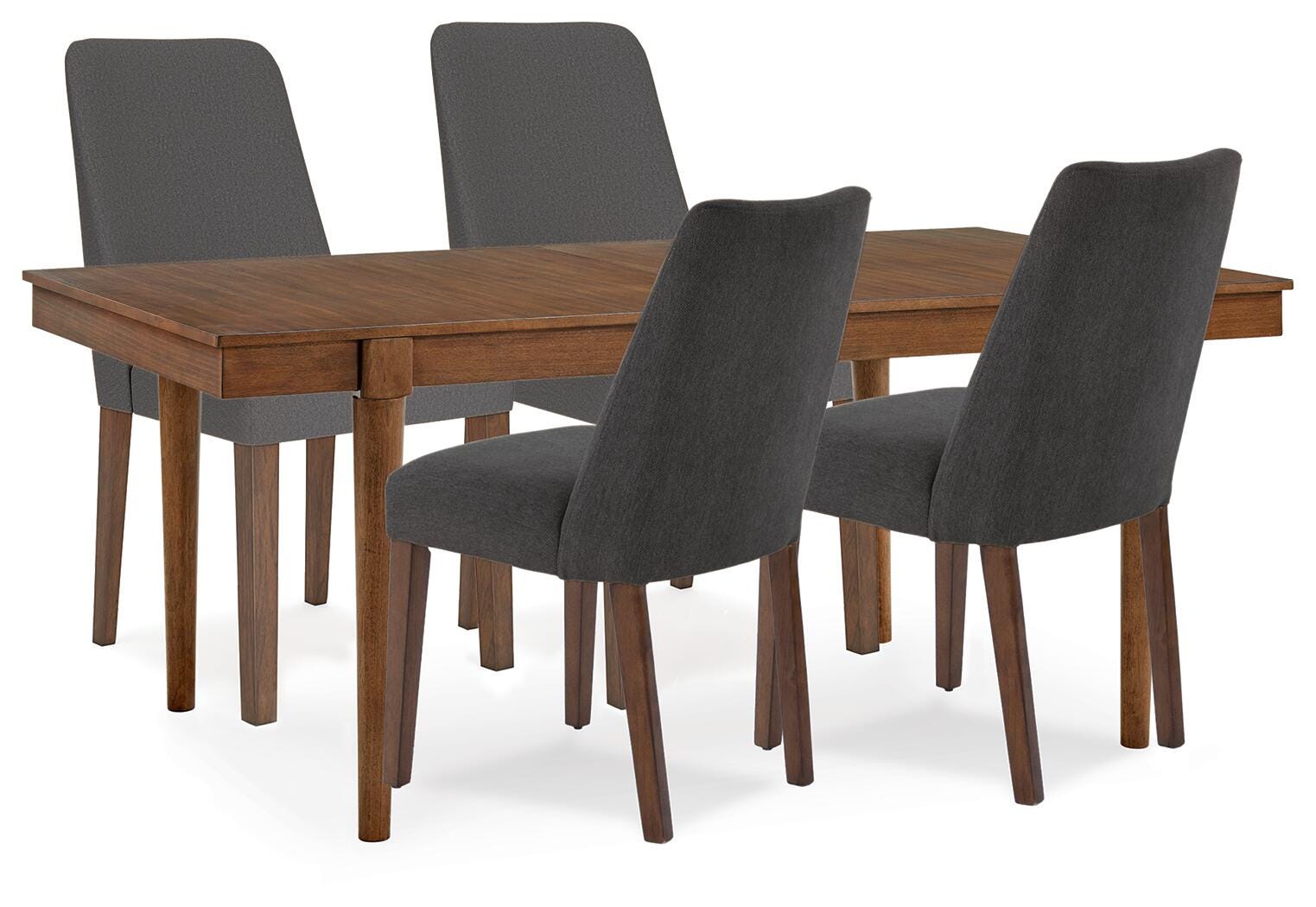 Lyncott Extension Dining Table and 4 Chairs (D615-SI)