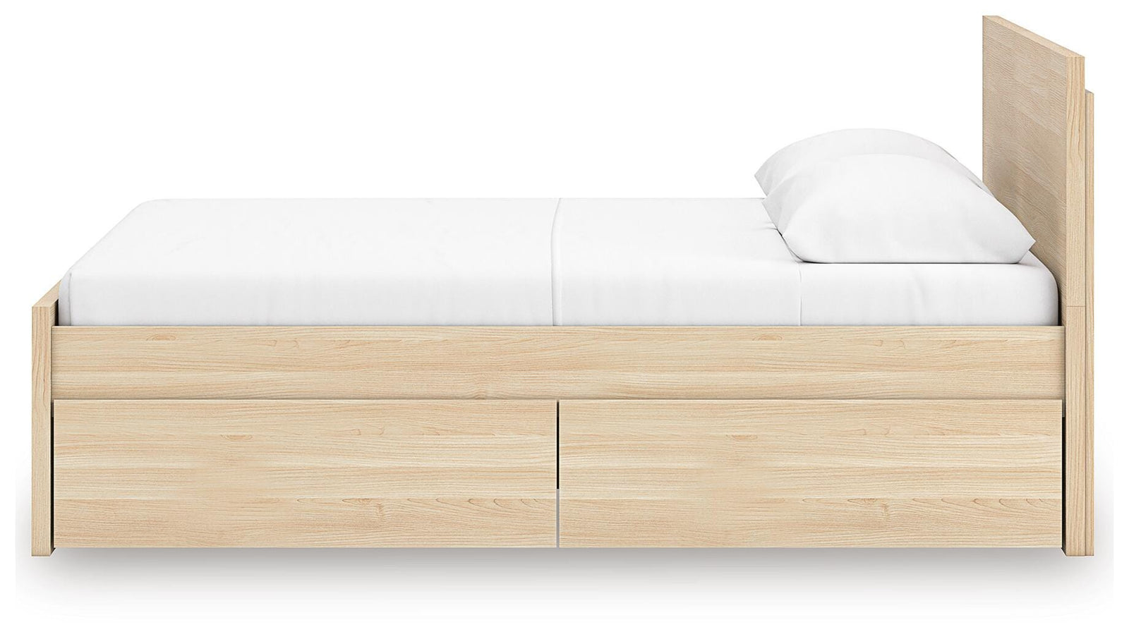 Onita Panel Platform Bed with 2 Side Storage (Youth) - Natural (EB9632-SI) - Image 8