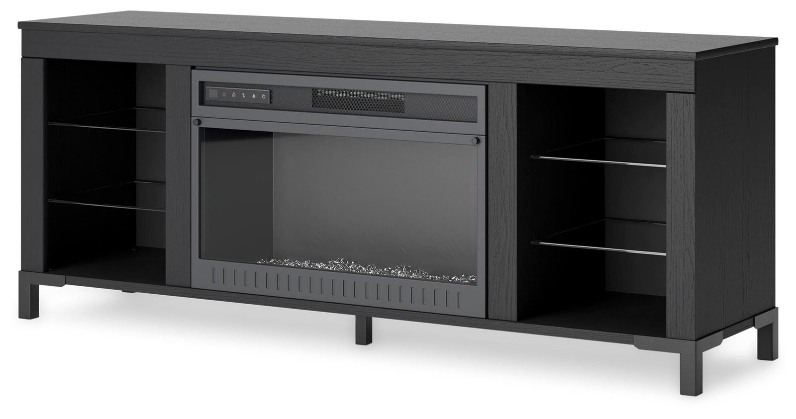 Cayberry 60 TV Stand with Electric Fireplace (W2721-SI) - Image 3