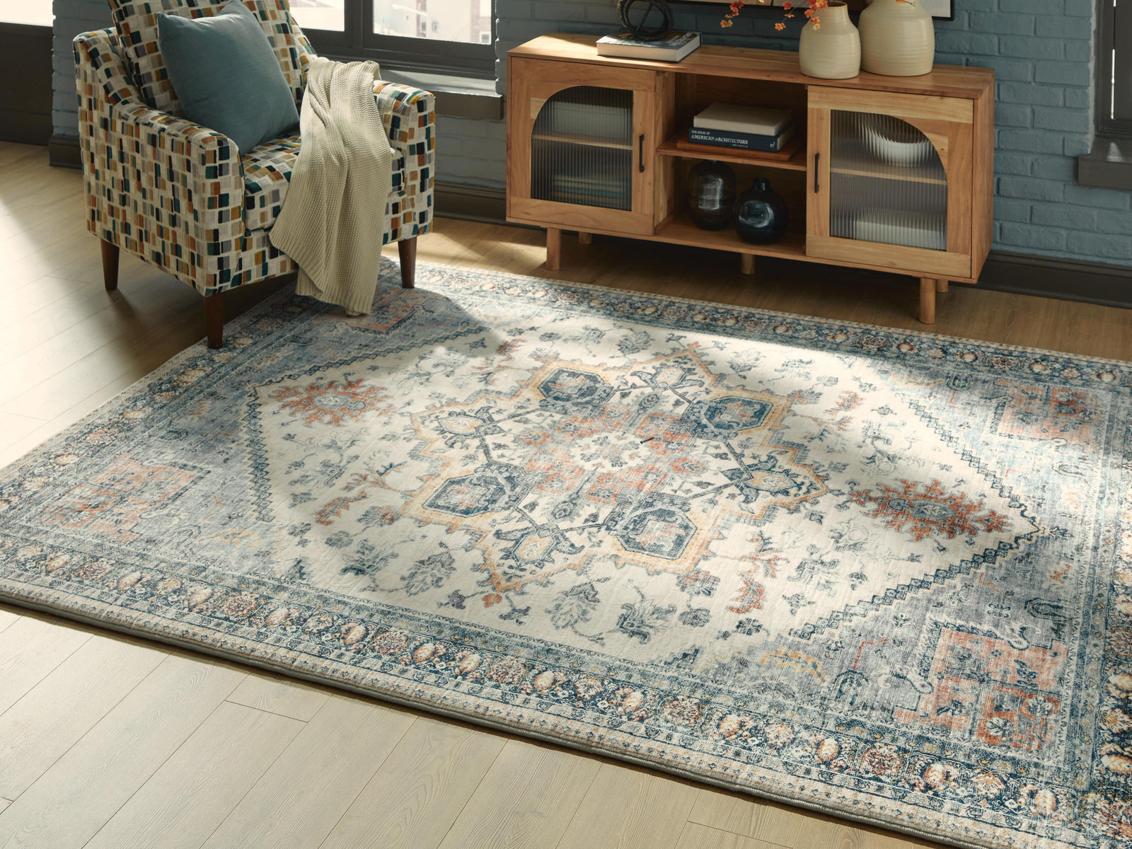 Wallney 76 X 96 Memory Foam Area Rug (R40749-SI) - Image 2