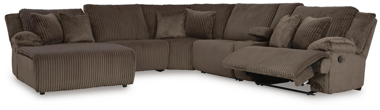 Top Tier 6-Piece Reclining Sectional with Chaise (92705-SI) - Image 2