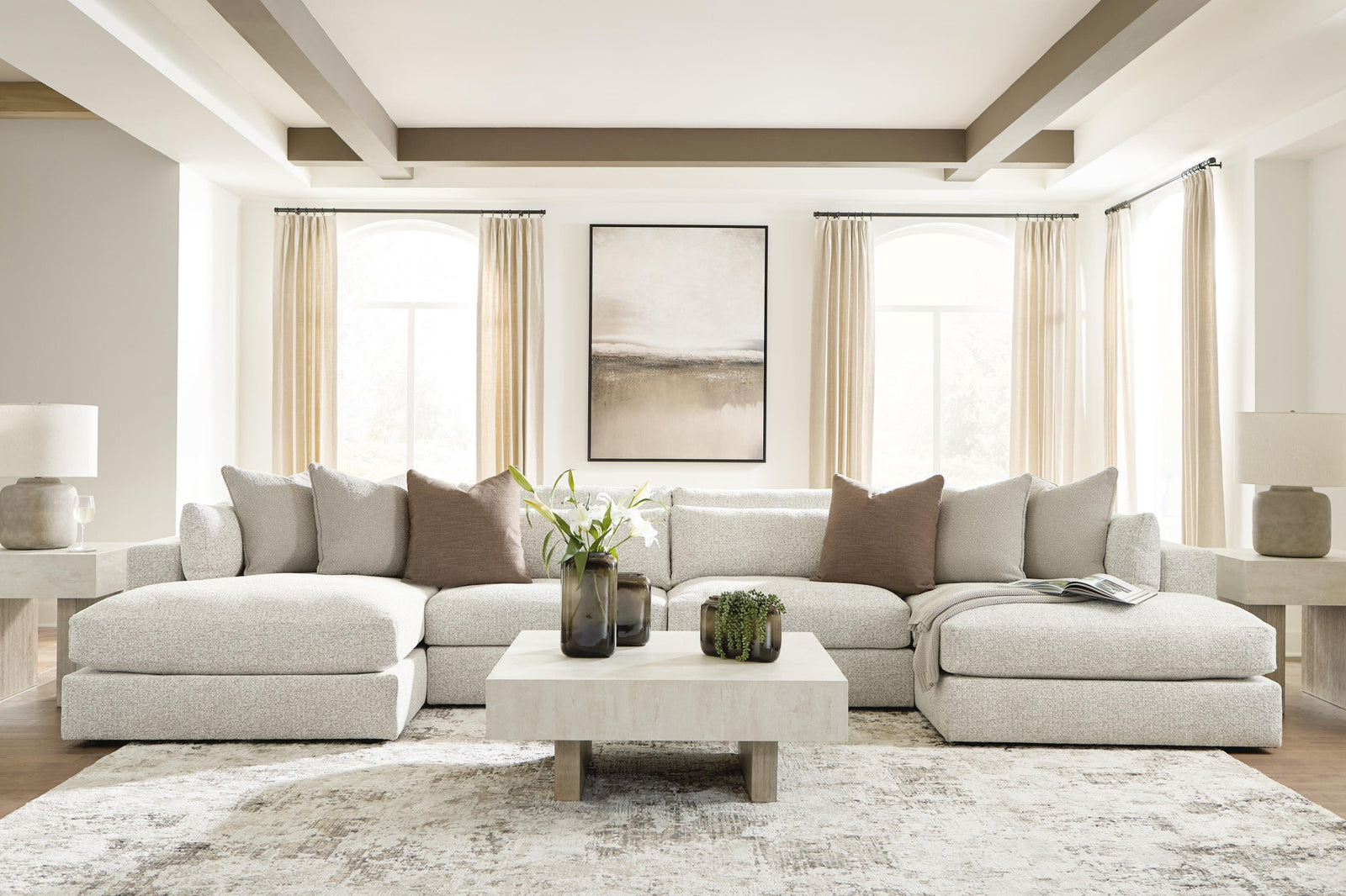 Ashbourne Estate 4-Piece Double Chaise Sectional (PC66004-SI) - Image 4