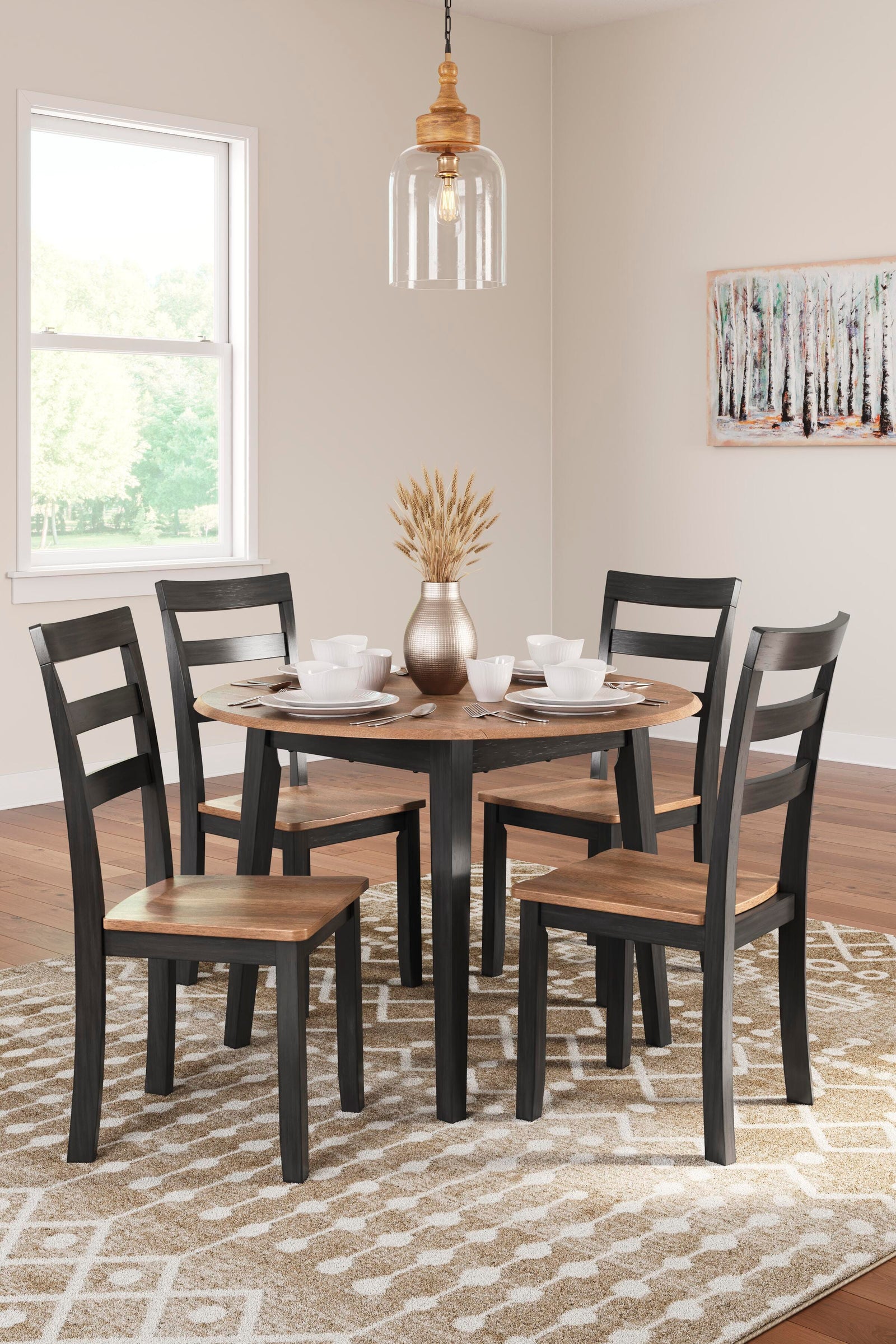 Gesthaven Dining Table and 4 Chairs (D396-SI) - Image 4