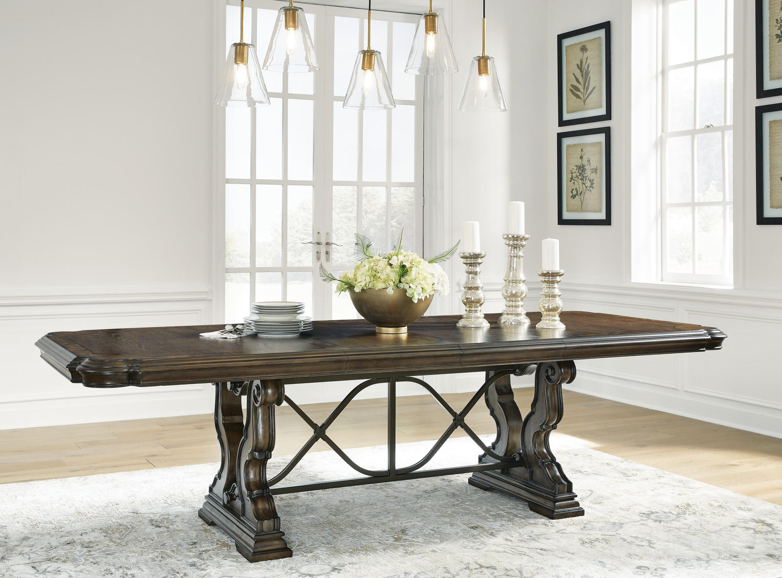 Maylee Dining Table, 2 Chairs and Bench (D947-SI) - Image 15