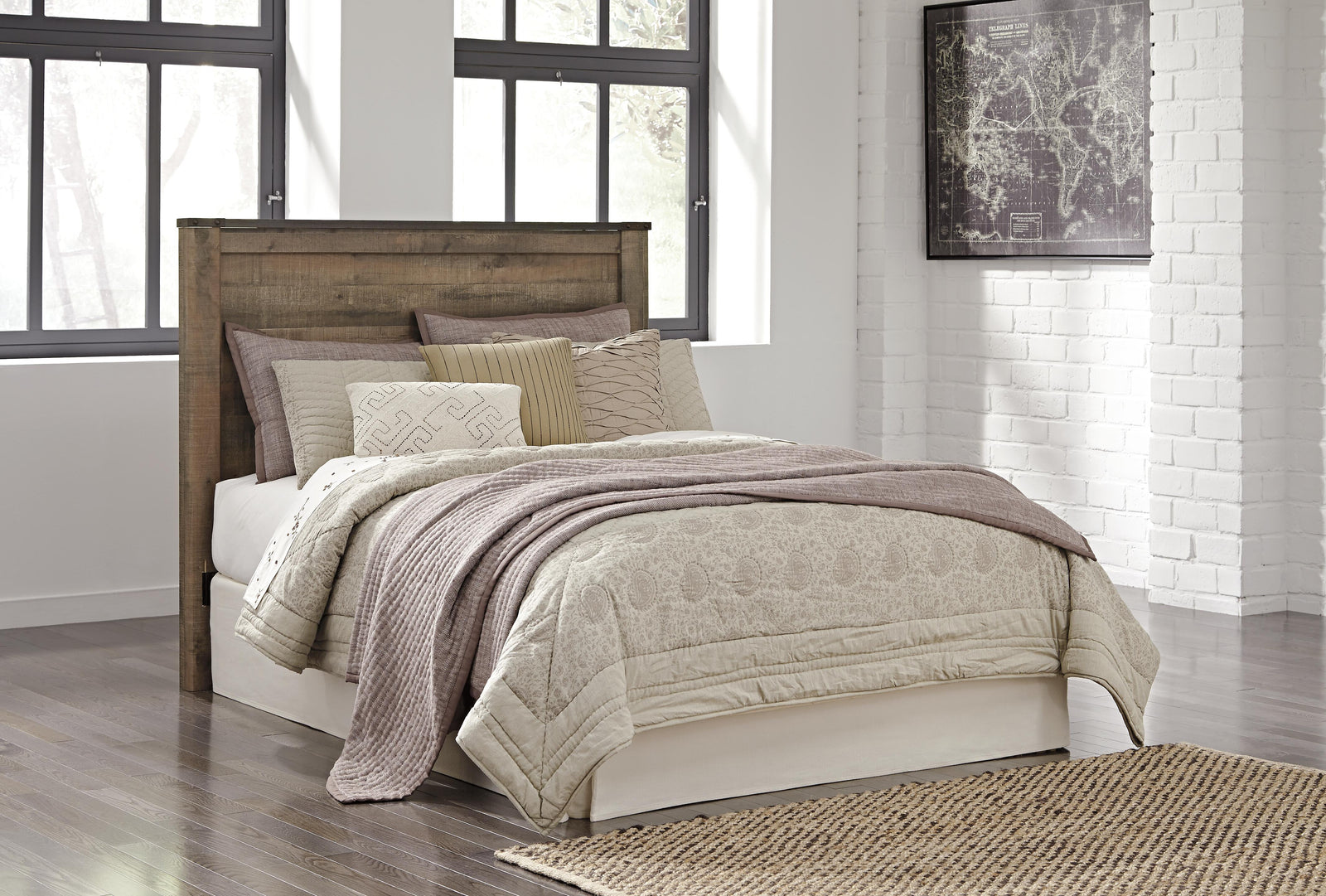 Trinell Panel Headboard - Brown (B446-SI) - Image 19