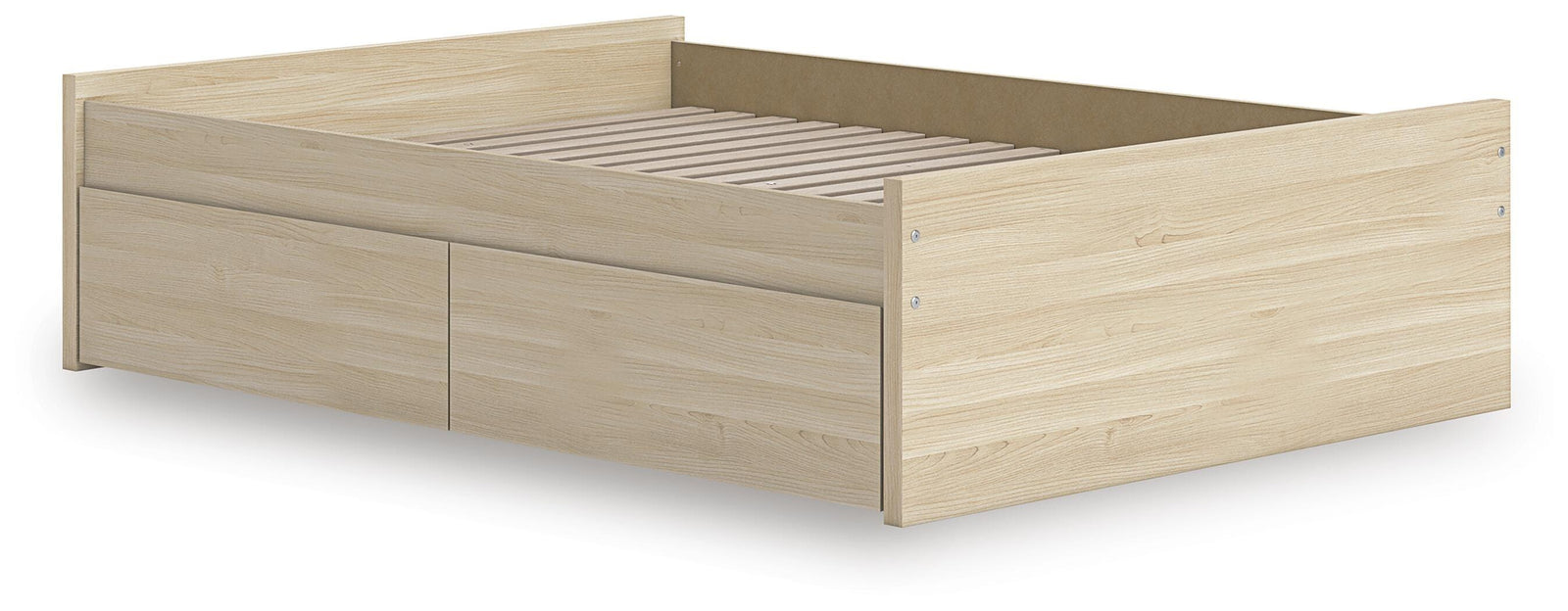 Onita Platform Bed with 2 Side Storage (Youth) - Natural (EB9632-SI) - Image 3