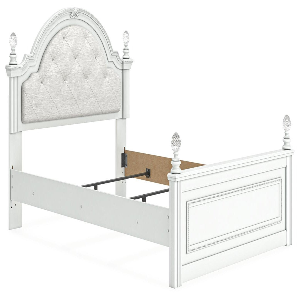 Kozlani Full Upholstered Panel Bed, Dresser and Mirror (PCB1819-SI) - Image 7