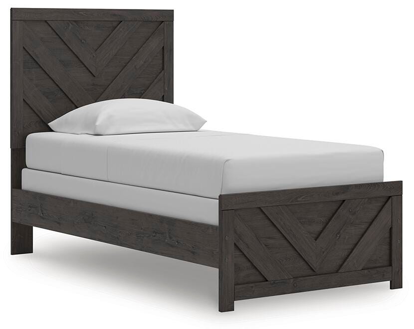 Prendonea Panel Bed, Dresser and Mirror (B3789-SI) - Image 10
