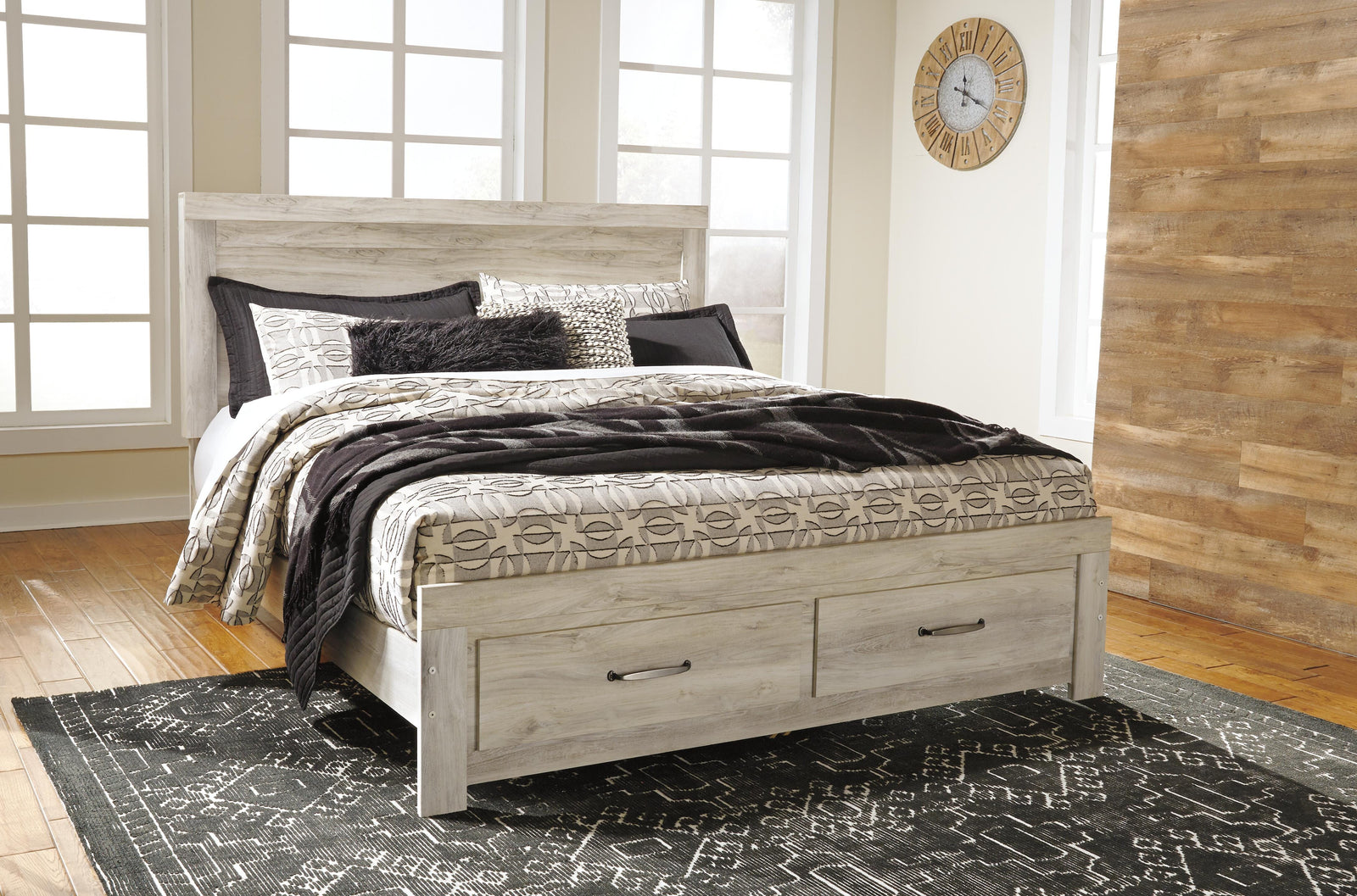 Bellaby Storage Bed and 2 Nightstands - Whitewash (B331-SI) - Image 5
