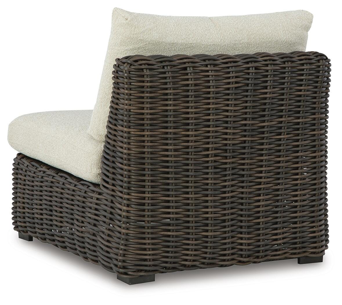 Kimora Outdoor Right and Left-arm Facing Loveseat with Cushion (Set of 2) (P711-SI) - Image 5