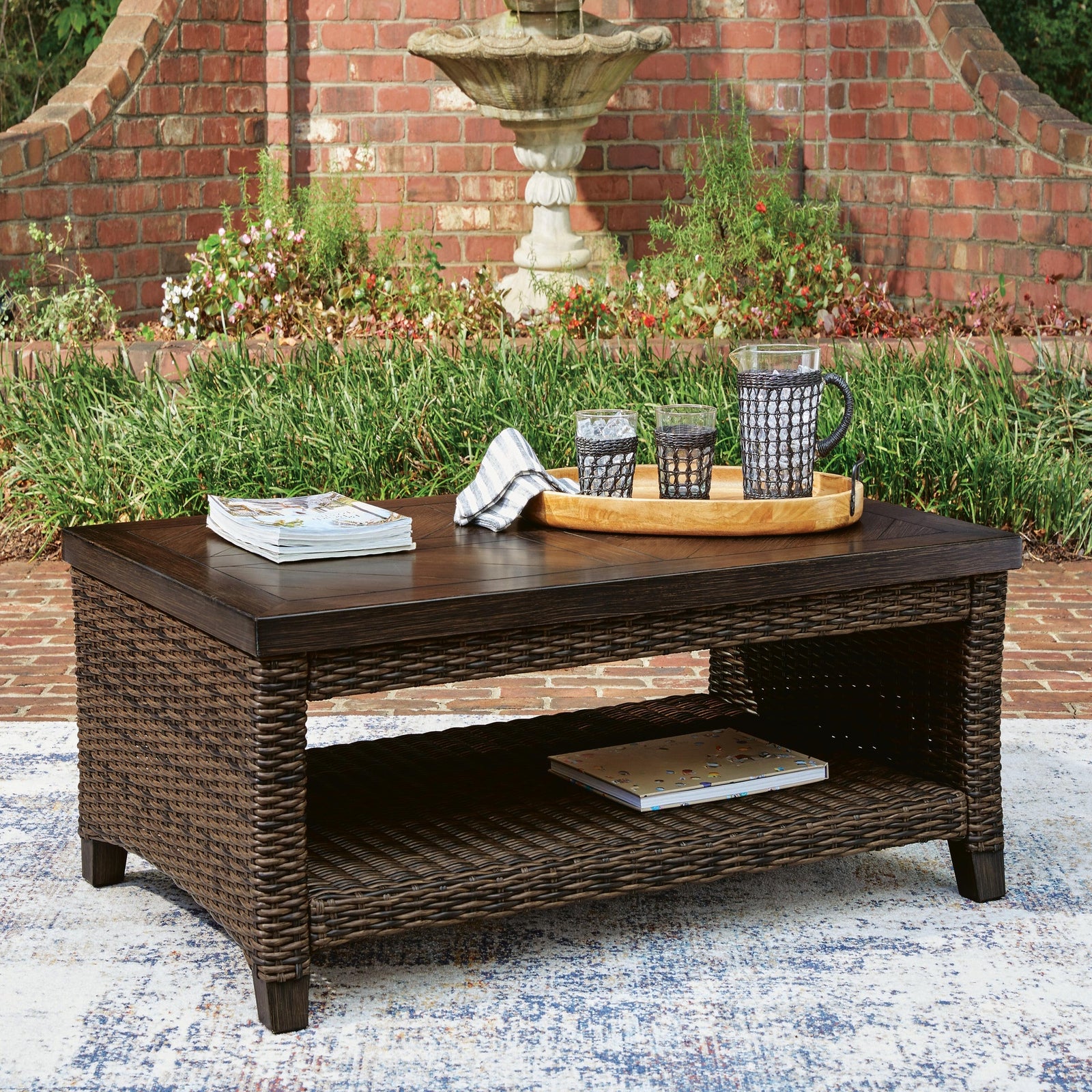 Monterey Point Outdoor Sofa with Cushion (PCP760-SI) - Image 11