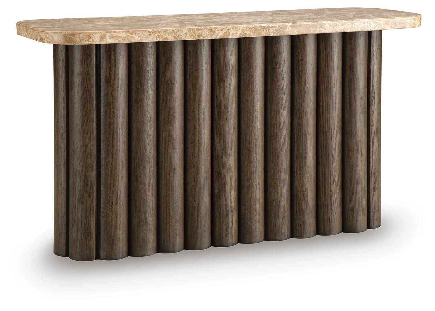 Darimore Sofa Table - Burnished Brown (T984-SI)