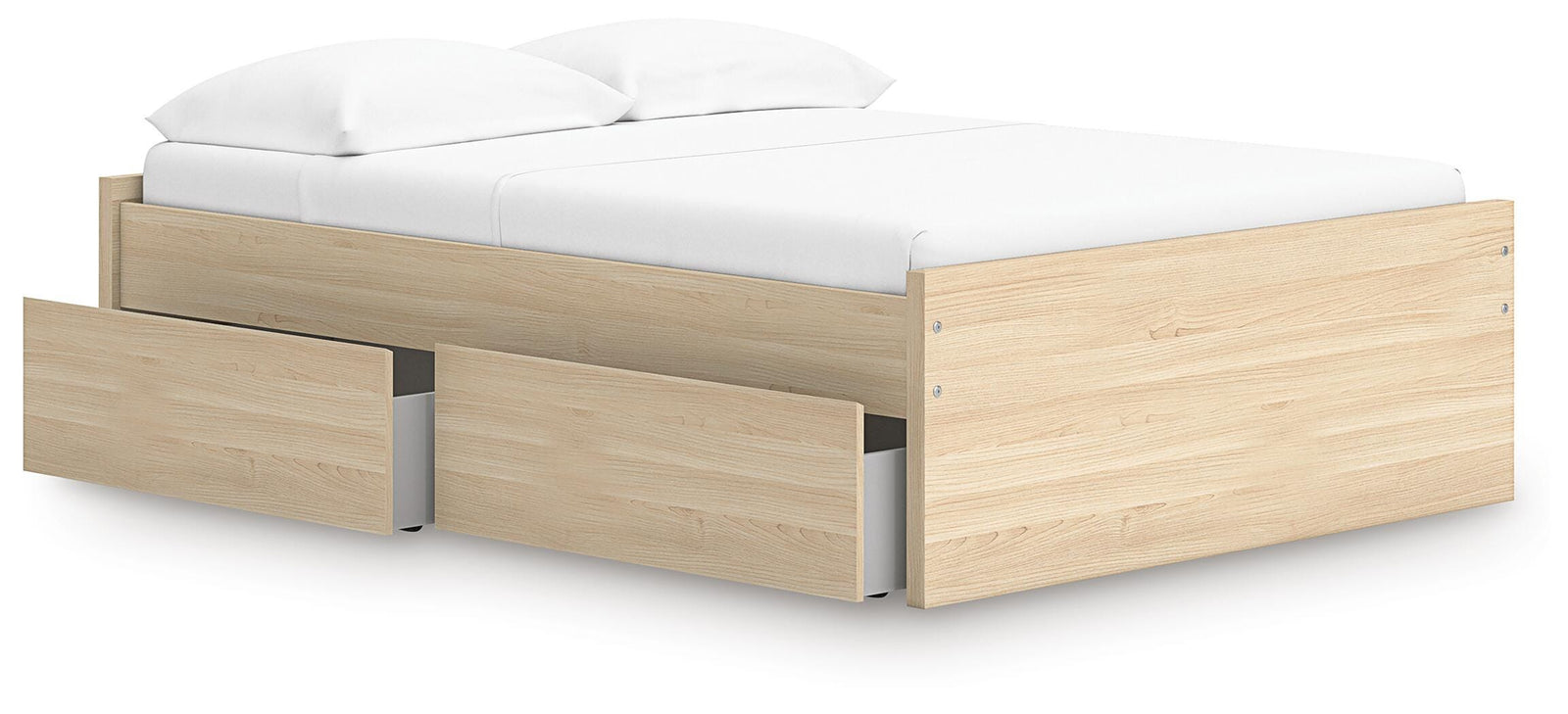 Onita Platform Bed with 1 Side Storage (Youth) - Natural (EB9632-SI) - Image 2