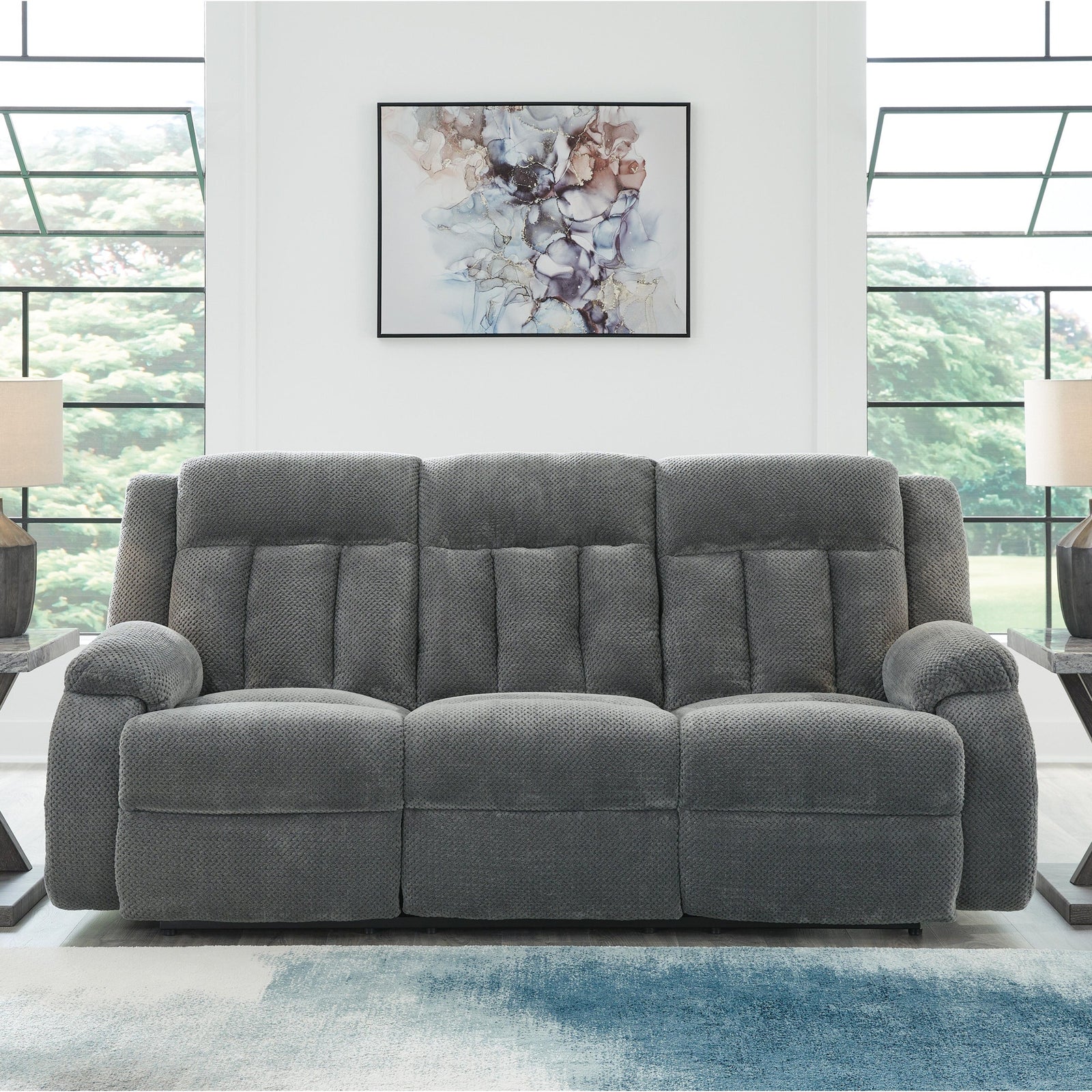 Observation Power Reclining Sofa with Drop Down Table (PC21405-SI) - Image 9
