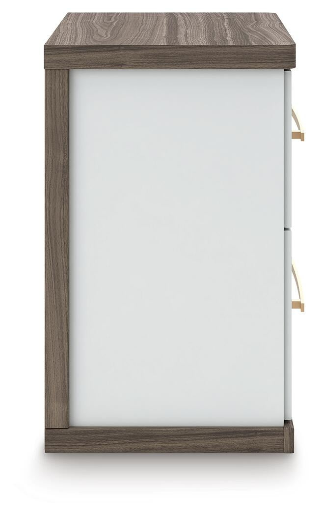 Kendanport Queen Upholstered Bed, Dresser and Nightstand (PCB1108-SI) - Image 22