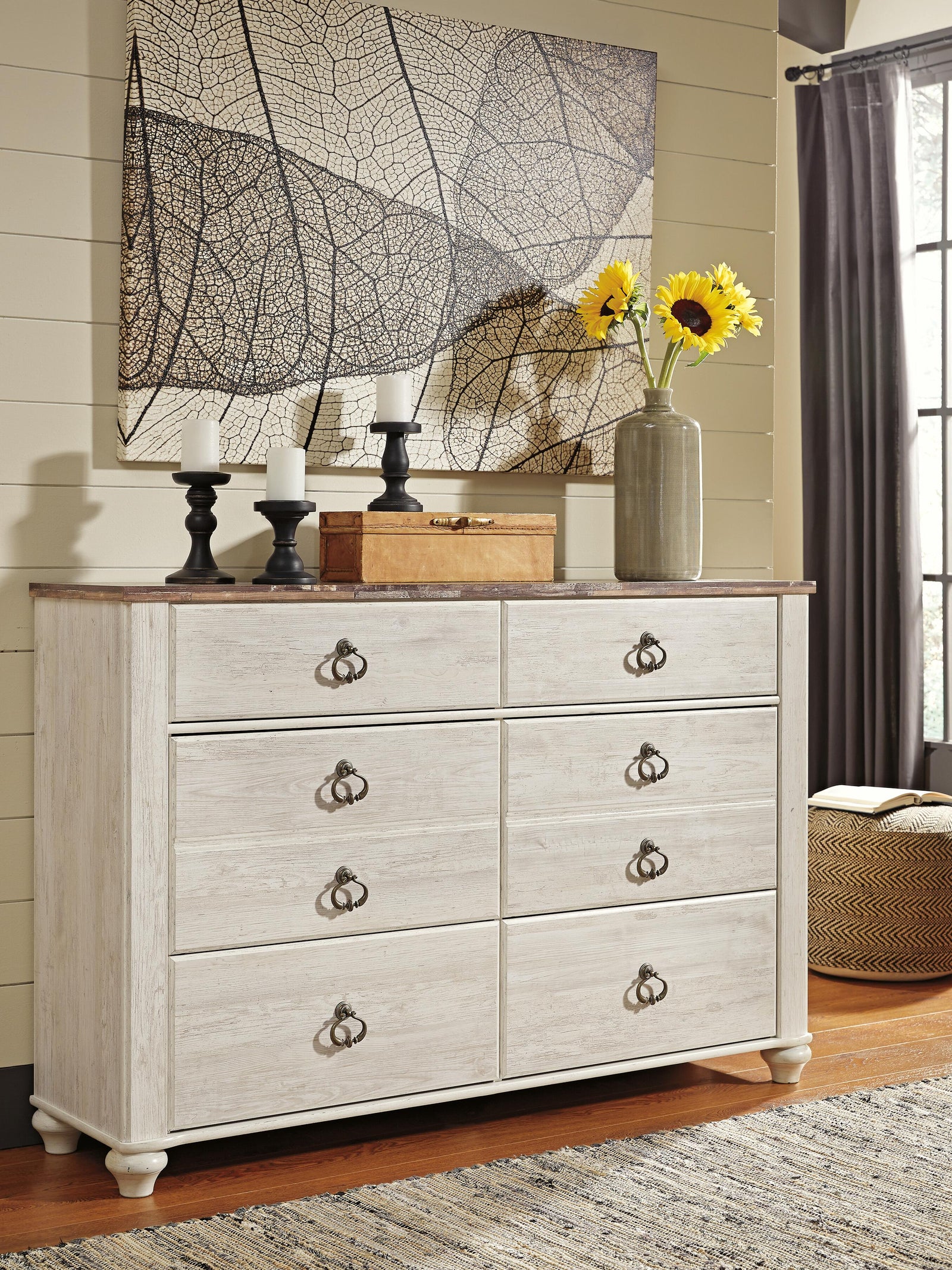 Willowton Dresser - Whitewash (B267-SI) - Image 2