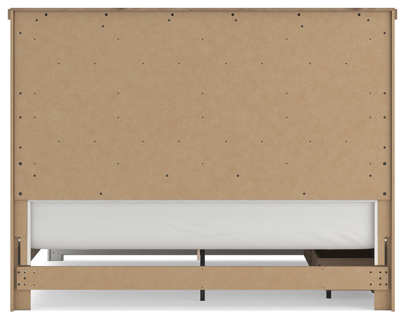 Savonport Panel Bed with Storage - White/Brown (B4615-SI) - Image 8