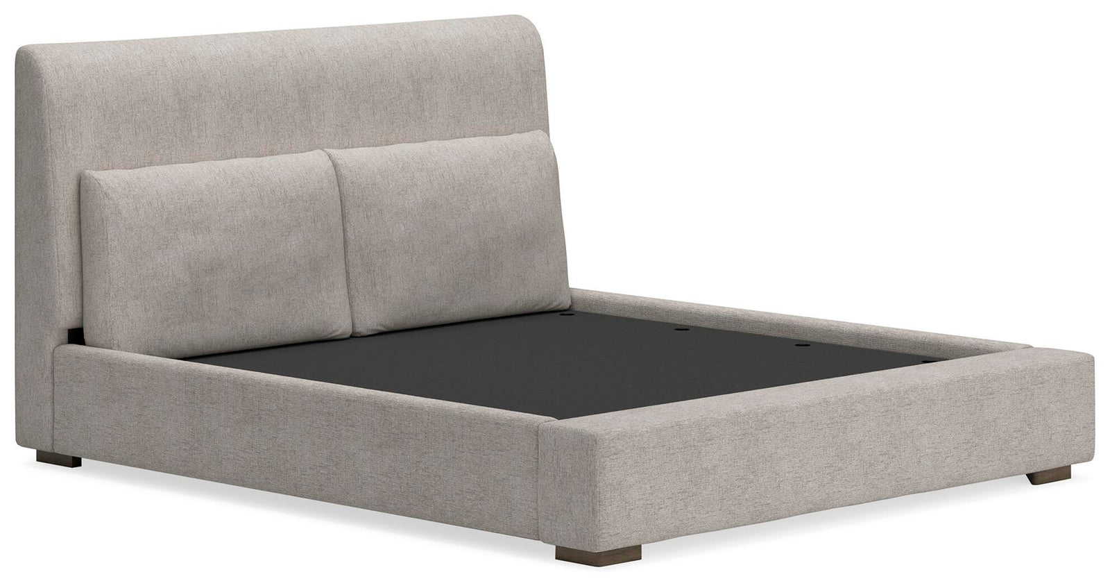 Cabalynn Upholstered Bed, Dresser and Mirror - Light Brown (B974-SI) - Image 10