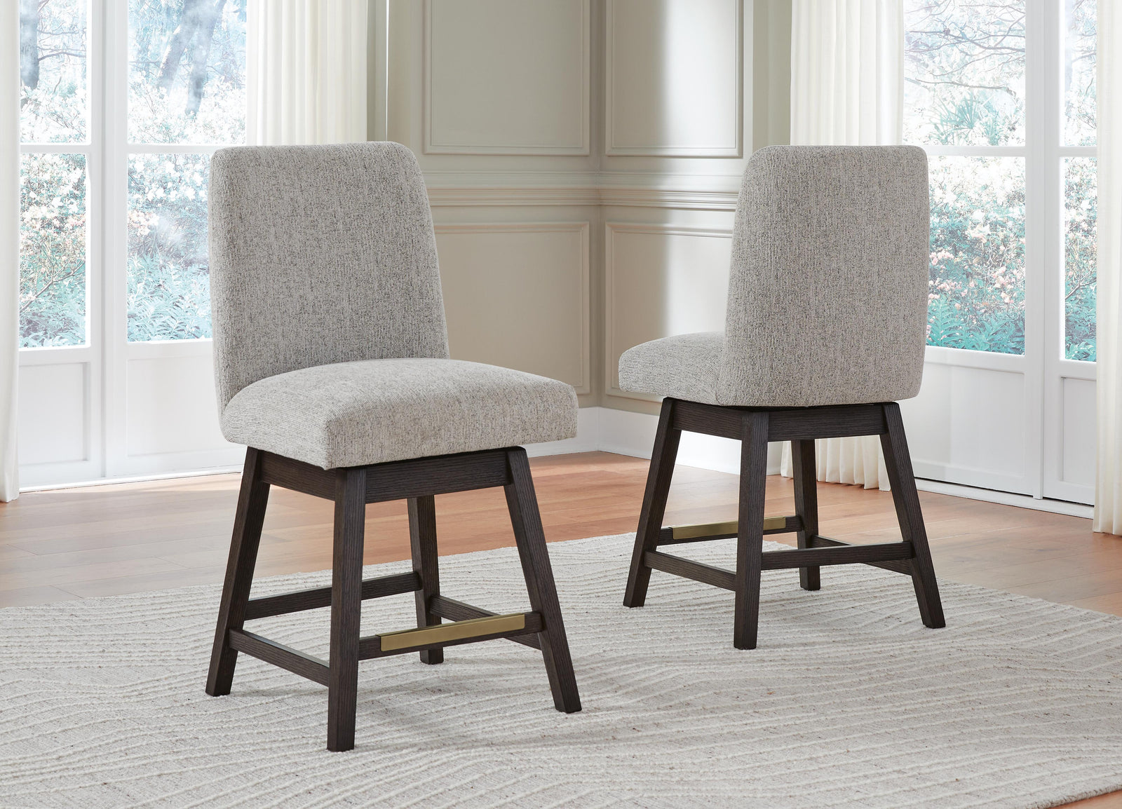 Burkhaus Counter Height Barstool (Set of 2) (D984-SI) - Image 7