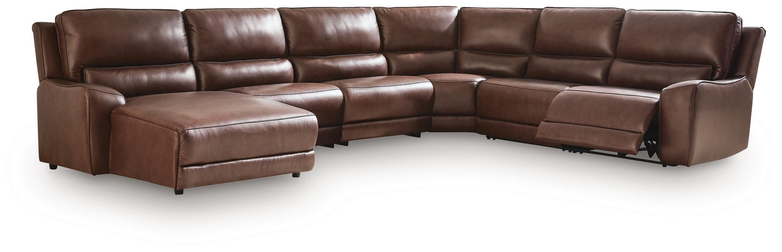 DeepWakes 6-Piece Reclining Sectional with Chaise (PCU62607-SI)