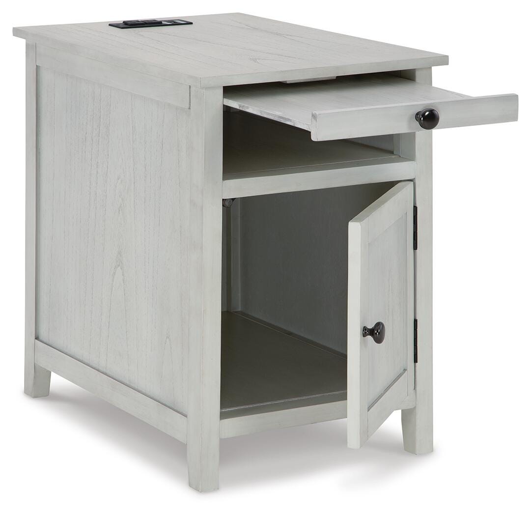 Treytown Chairside End Table - Antique White (T300-SI) - Image 2