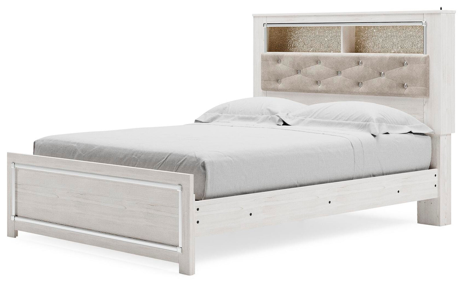 Altyra Panel Bookcase Bed - White (B2640-SI) - Image 7